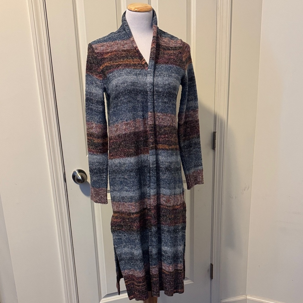 J. Jill Multicolor Long Sleeve Knit Open Front Cardigan - Picture 3 of 14